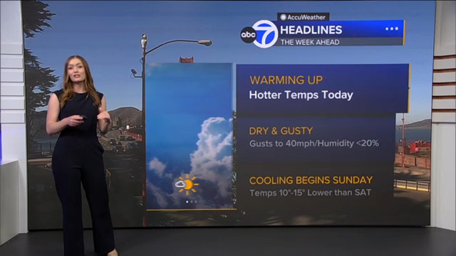 AccuWeather Forecast: Temps continue to rise through Saturday, creating critical fire conditions
       — ABC 7 Bay Area