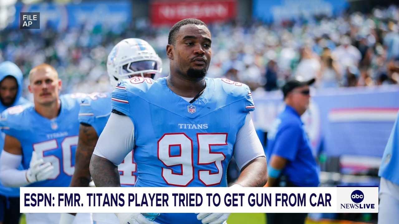 Jordan Elliott was released by Titans after pulling out gun in parking lot, coach Robert Saleh says
— ABC 7 Bay Area, Moraga Sports news