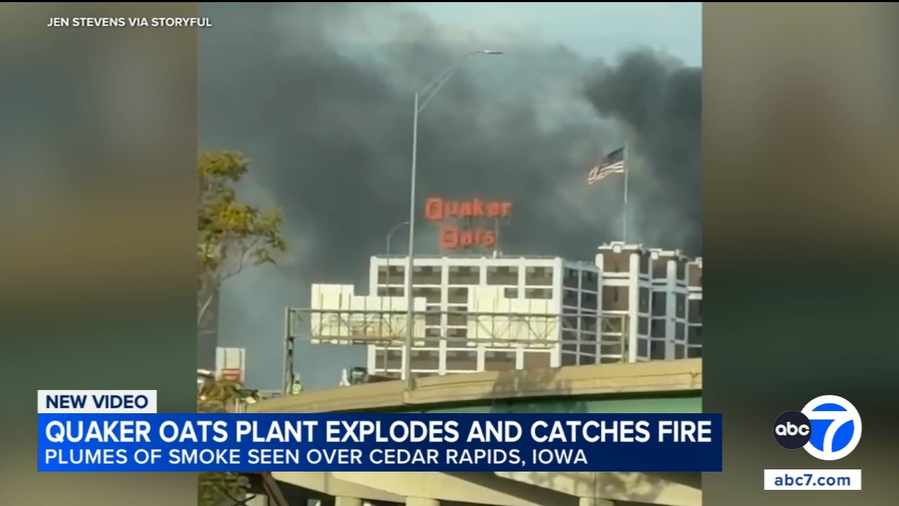 Explosion and fire erupt at Quaker Oats plant in Cedar Rapids, Iowa; no injuries
       — ABC 7 Bay Area, Moraga Business news