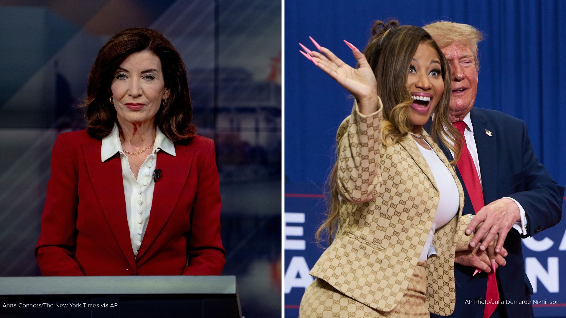 New York Governor Kathy Hochul responds after rapper Nicki Minaj calls her 'evil'
— Moraga Community news
