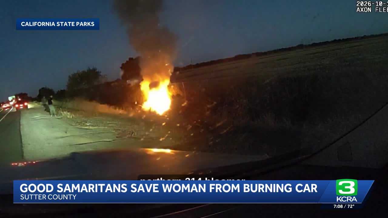 Officers rescue woman from burning car — WESH 2 Orlando, Moraga Community news