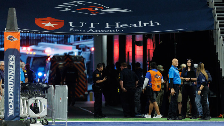 Military member dies after falling while rappelling from Alamodome's ceiling before UTSA vs. Navy game — KENS 5 (San Antonio), Moraga Sports news