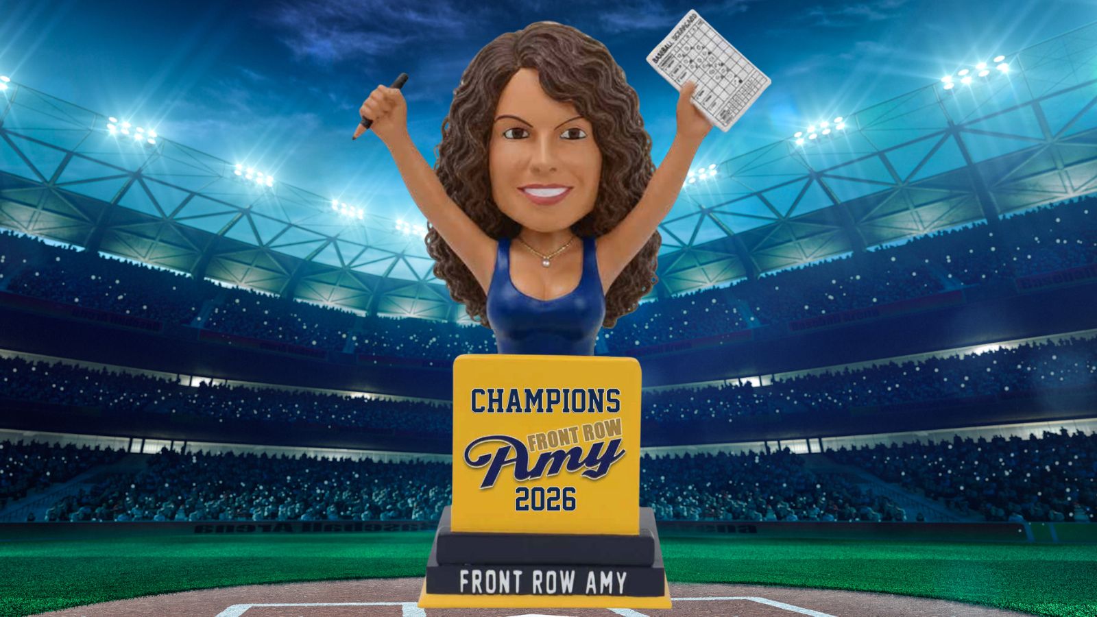 Front Row Amy gets bobblehead celebrating Brewers' World Series win — Moraga Sports news