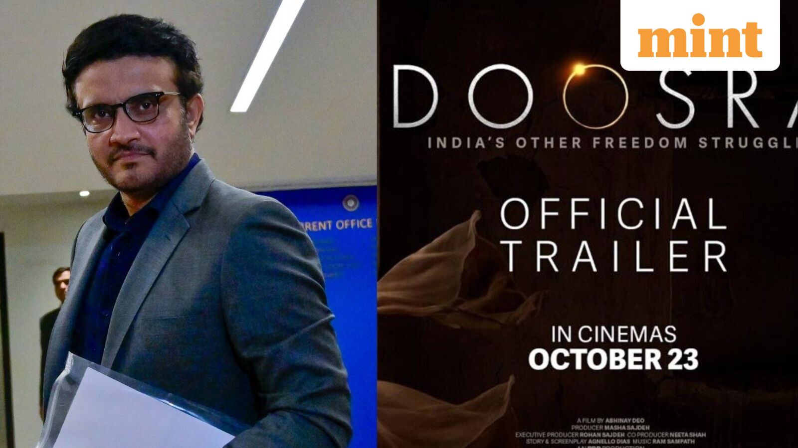 Sourav Ganguly vs ‘Doosra’: Delhi HC seeks filmmaker's response over cricketer's personality rights plea; what we know — Mint India, Moraga Technology news